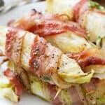 Bacon Wrapped Cabbage on a plate