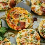 serving up a Low Carb Zucchini Pizza Bite