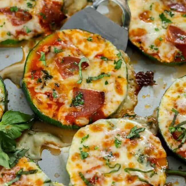 Zucchini Pizza Bites - Easy Low Carb