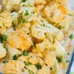 baked Low Carb Cheesy Cauliflower Casserole