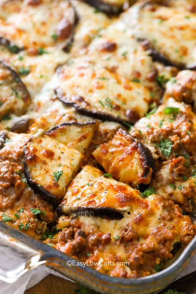Keto Eggplant Lasagna (Perfect Low Carb Entree!) - Easy Low Carb