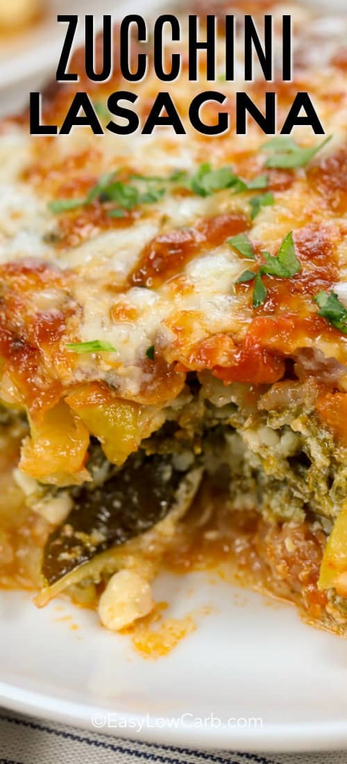 Zucchini Lasagna - Easy Low Carb