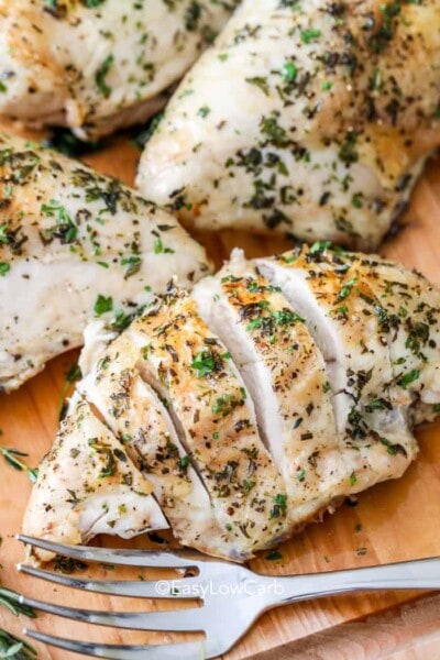 Baked Bone In Chicken Breast - Easy Low Carb