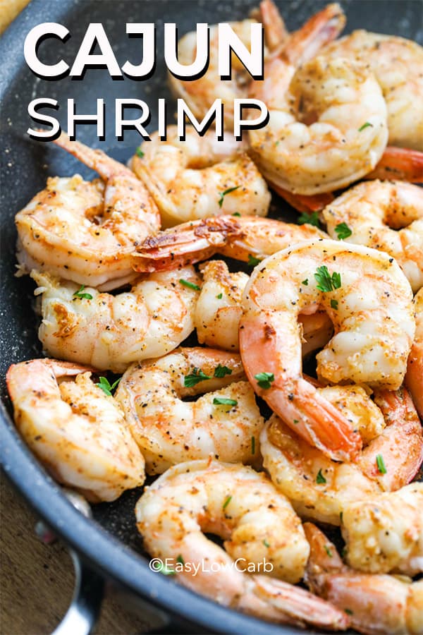 Cajun Shrimp in a pan