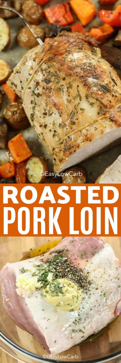 Oven Roasted Pork Loin {just 5 ingredients!} - Easy Low Carb