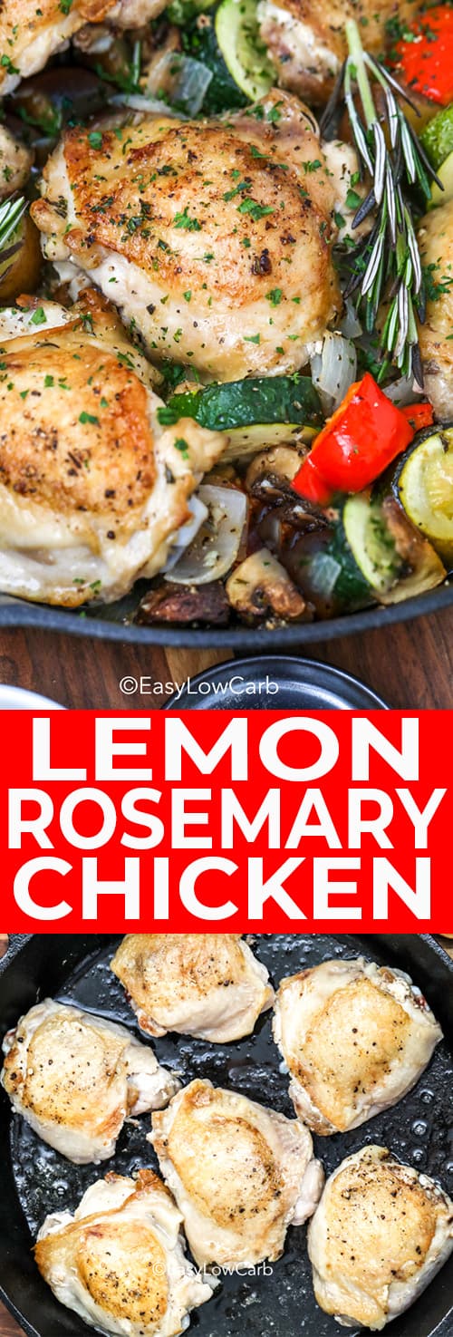Lemon Rosemary Chicken {Light & Flavorful!} - Easy Low Carb
