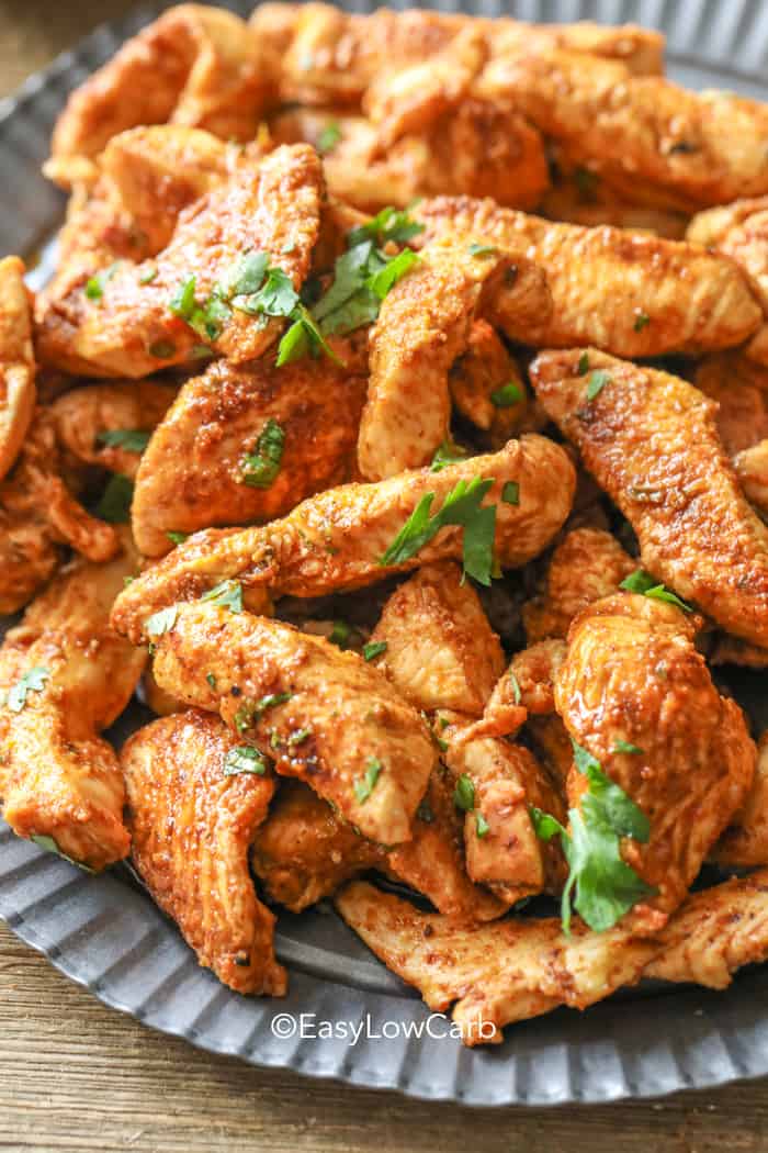 Chicken Bites on a serving plate