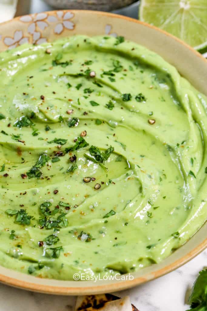 Homemade Avocado Dip {Simple &amp; Creamy!} - Easy Low Carb