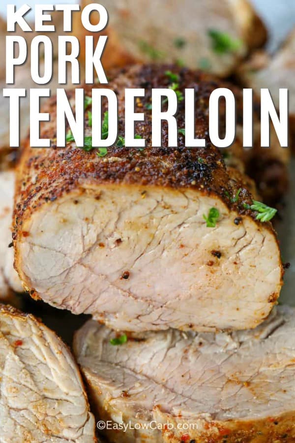 juicy pork tenderloin cut