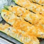 overhead of Twice Baked Zucchini