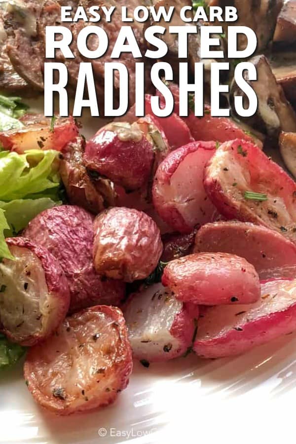 Roasted Radishes with text
