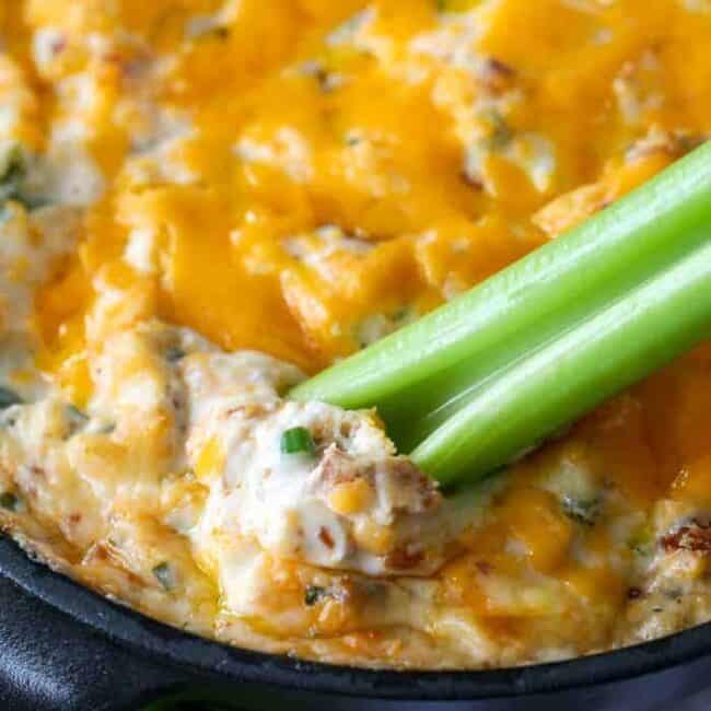 Warm Bacon Dip {Cheesy & Delicious!} Easy Low Carb