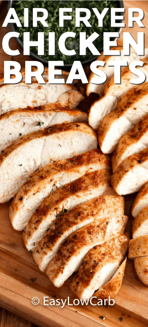 Air Fryer Chicken Breasts (Juicy & Tender) - Easy Low Carb