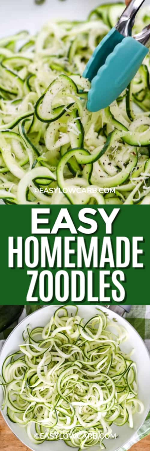 How to Make Zoodles (Zucchini Noodles!) - Blissfully Low Carb and