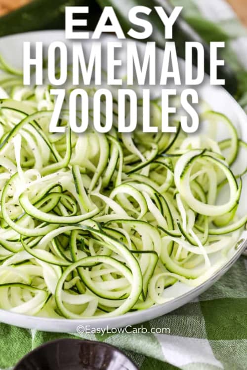 How to Make Zoodles (Zucchini Noodles!) - Blissfully Low Carb and