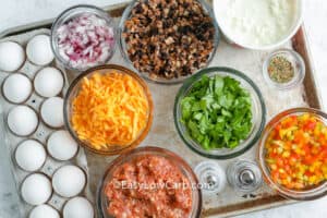 Sausage Egg Casserole Low Carb & Extra Cheesy! - Easy Low Carb