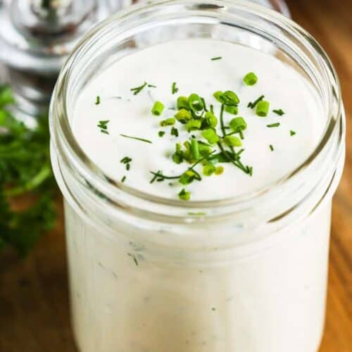 Homemade Ranch Dressing {Just Chill & Serve!} - Spend With Pennies