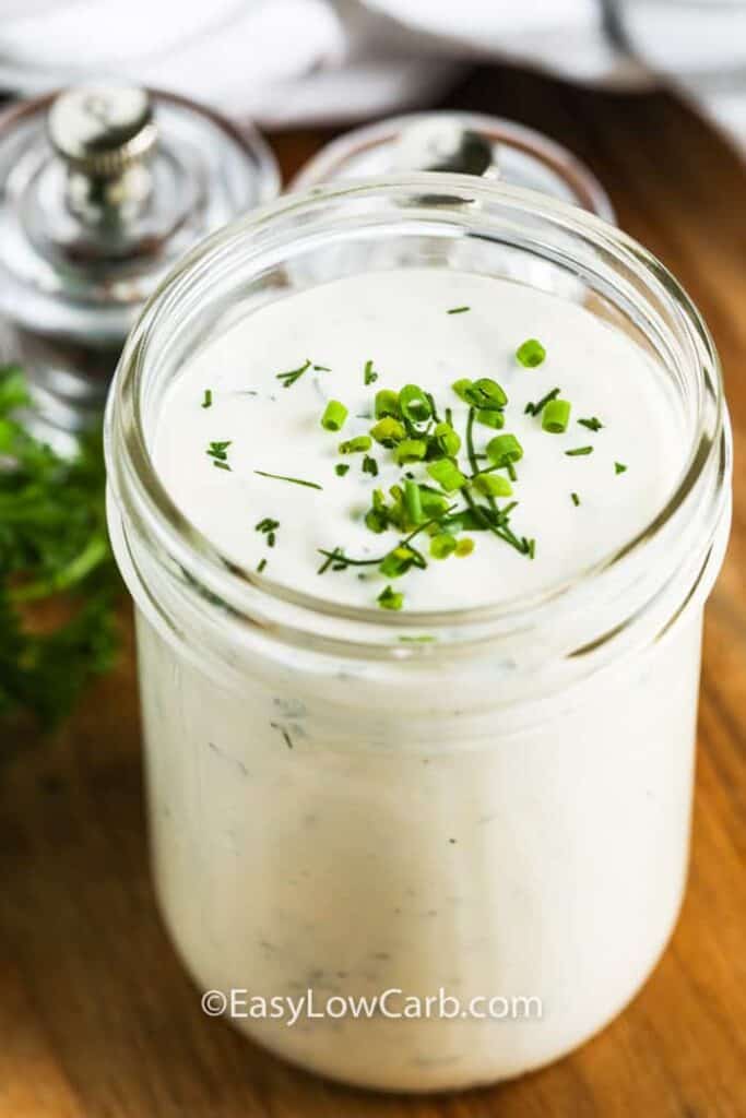 Low Carb Ranch Dressing & Dip {With Fresh Ingredients!} Easy Low Carb