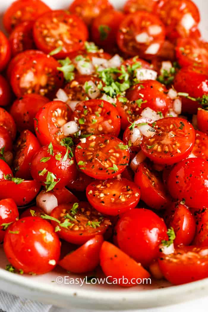 close up of Tomato Salad