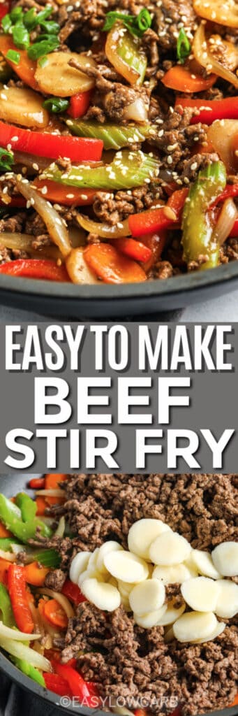 Easy Beef Stir Fry {Ready in 30 minutes!} - Easy Low Carb