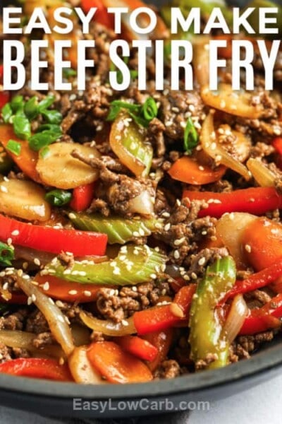 Easy Beef Stir Fry {Ready in 30 minutes!} - Easy Low Carb