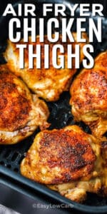 Air Fryer Chicken Thighs with only 3 ingredients! - Easy Low Carb