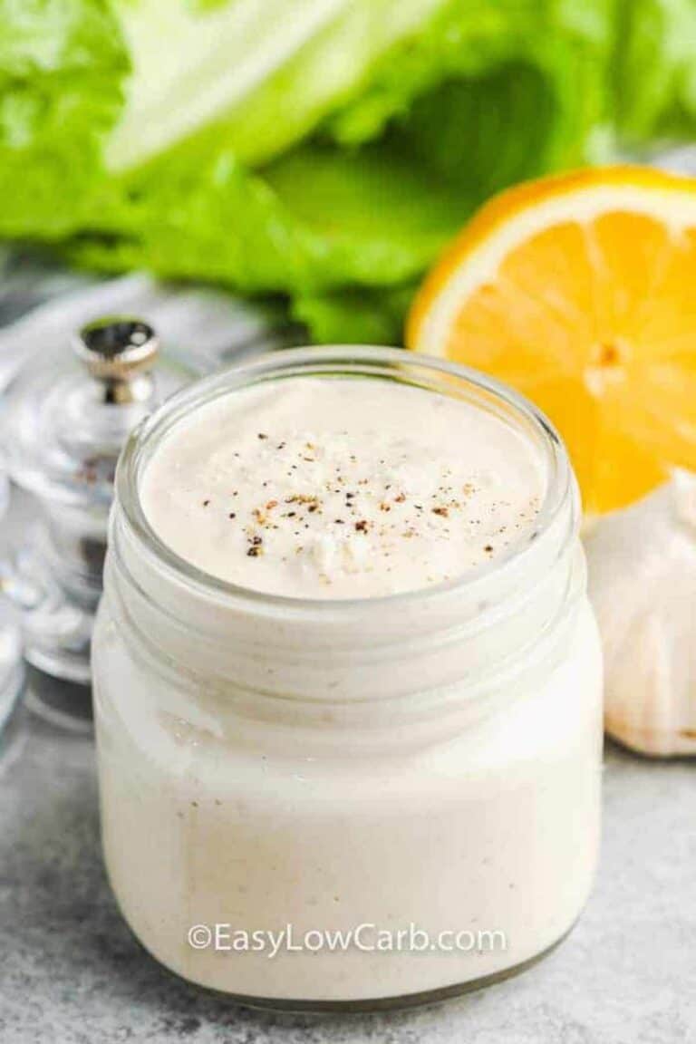 Easy Caesar Dressing (5 Min Recipe!) - Easy Low Carb