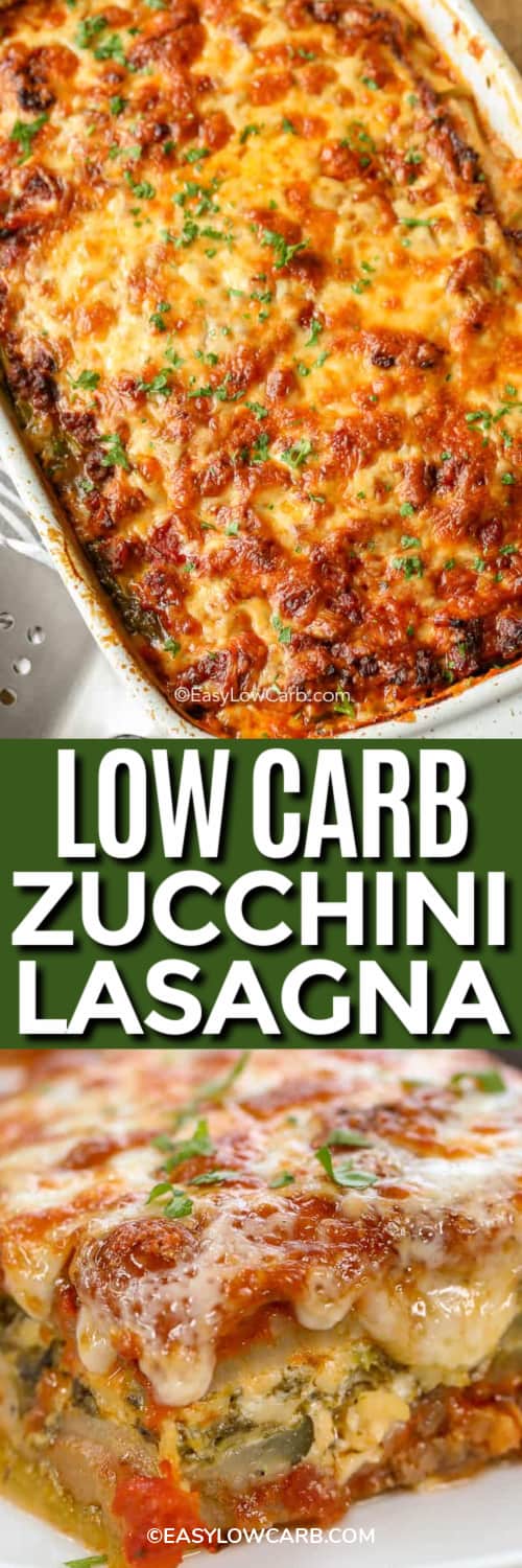 Zucchini Lasagna {Healthy Low Carb Meal} - Easy Low Carb