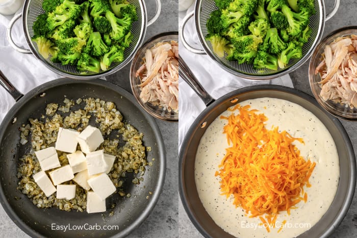 Process making low carb chicken broccoli casserole