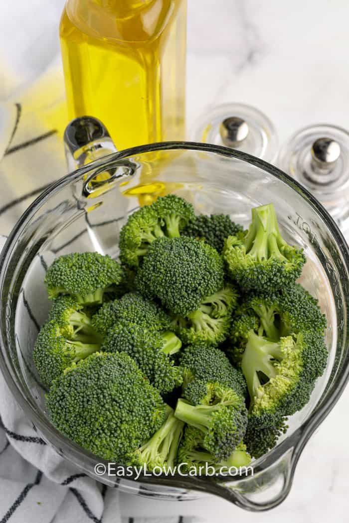 ingredients to make Air Fryer Broccoli