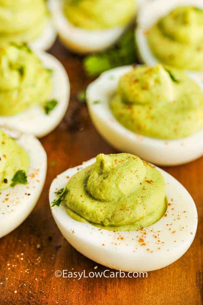 Avocado Deviled Eggs (Delish Low Carb Recipe!) - Easy Low Carb