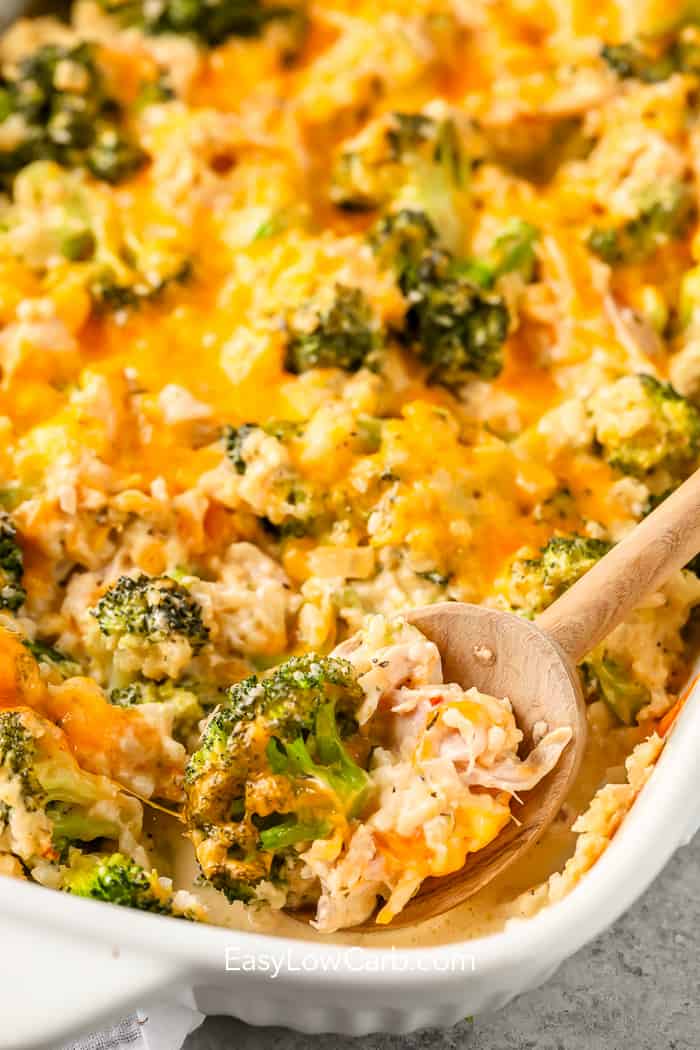 Low Carb Chicken Broccoli Casserole (A Hearty Entree!) - Easy Low Carb