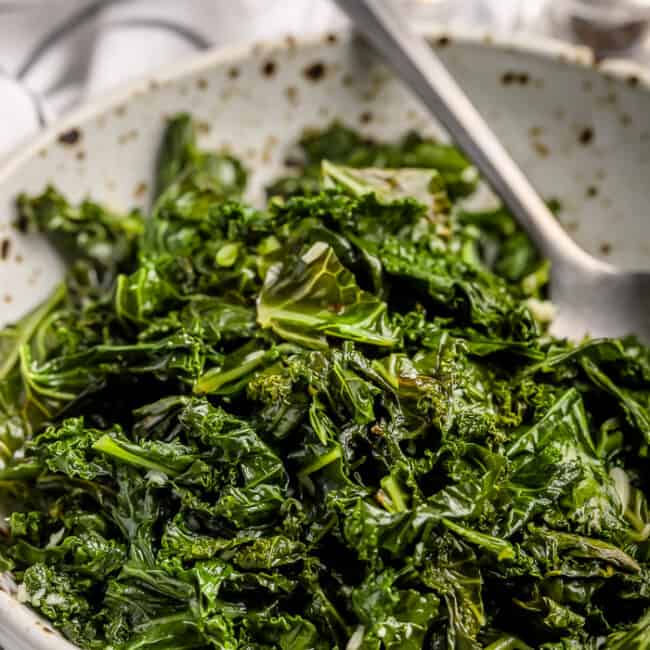 Sauteed Kale With Garlic & Lemon (20 Minutes!) - Easy Low Carb