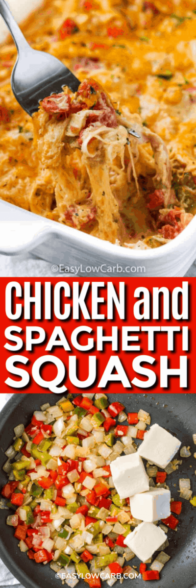 Chicken And Spaghetti Squash (ready In An Hour!) - Easy Low Carb