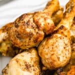 close up of Air Fryer Drumsticks