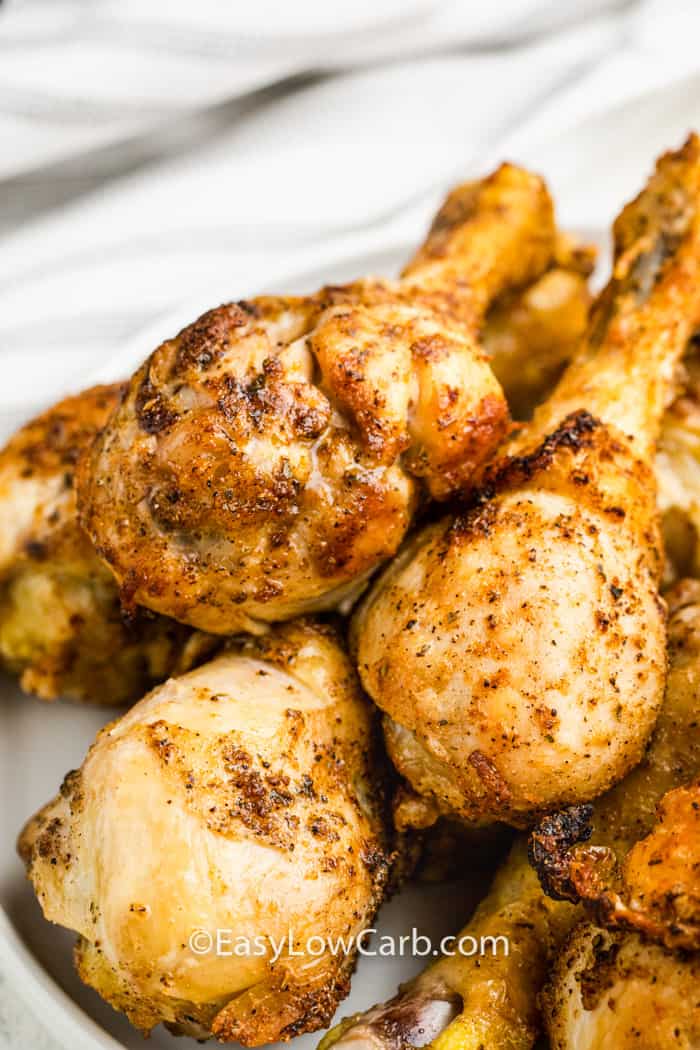 close up of Air Fryer Drumsticks