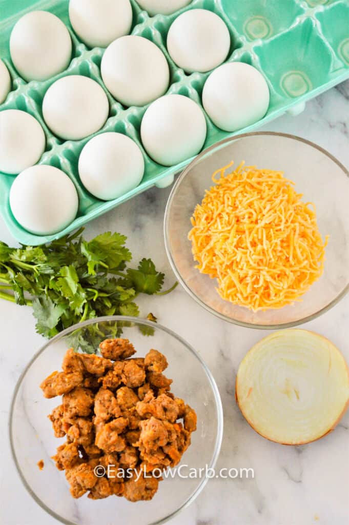 Cheesy Chorizo Frittata (Ready in about 30 min!) Easy Low Carb