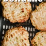 Easy Turkey Burgers in the air fryer with a title