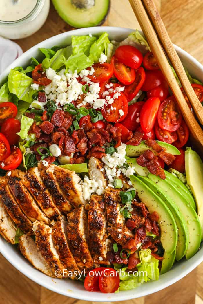 top view of BLT Chicken Salad