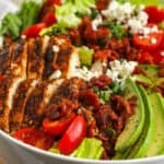 close up of BLT Chicken Salad