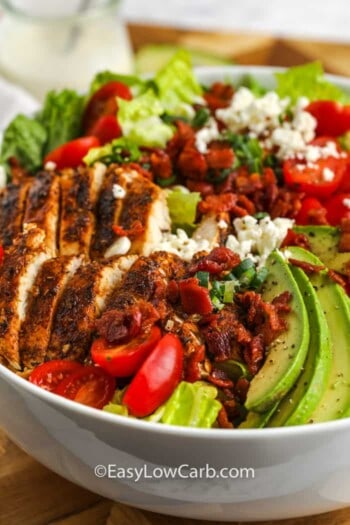 close up of BLT Chicken Salad