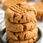 stack of Keto Peanut Butter Cookies