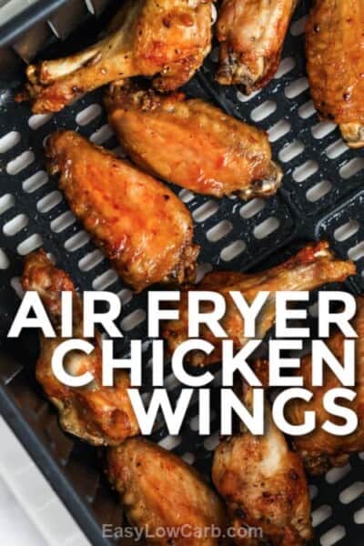 Air Fryer Crispy Chicken Wings (Ready in under 30 min!) - Easy Low Carb