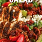 BLT Chicken Salad with writing