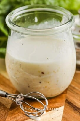 Creamy Vinaigrette in a jar