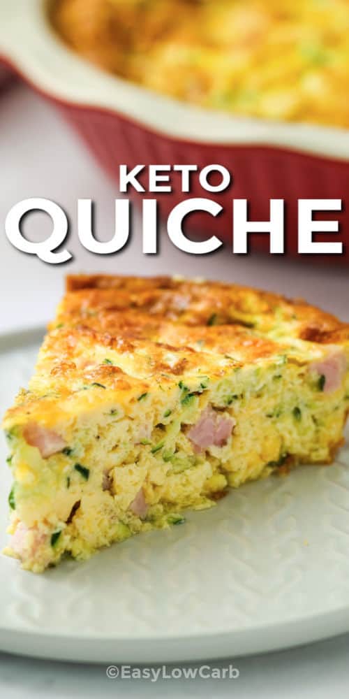 Crustless Ham And Cheese Quiche Keto Easy Recipe Easy Low Carb