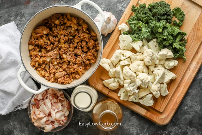 ingredients for zuppa toscana