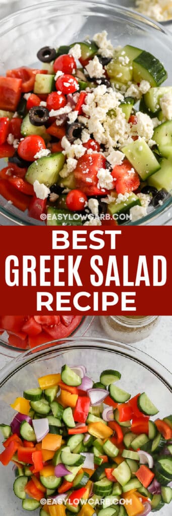 Best Greek Salad Recipe (Keto Friendly!) - Easy Low Carb