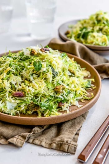 Shredded Brussel Sprout Slaw Quick 15 Minute Prep Easy Low Carb