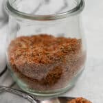 Keto Dry Rub Recipe Rib Seasoning in a jar